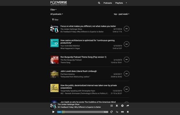 Podverse screenshot