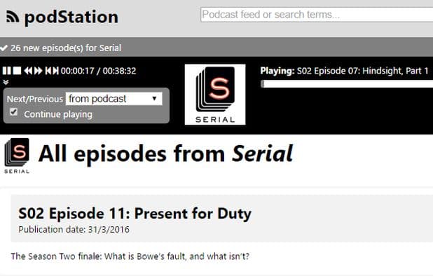 podStation Podcast Player screenshot